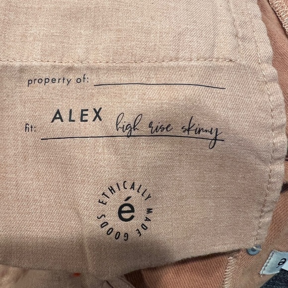 Ética Alex High Rise Skinny Ankle Jeans in Coffee NWOT (25) - Picture 11 of 12